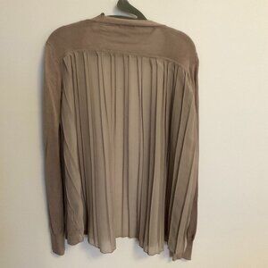 Light Brown Cardigan with Curtain Back Size Small
